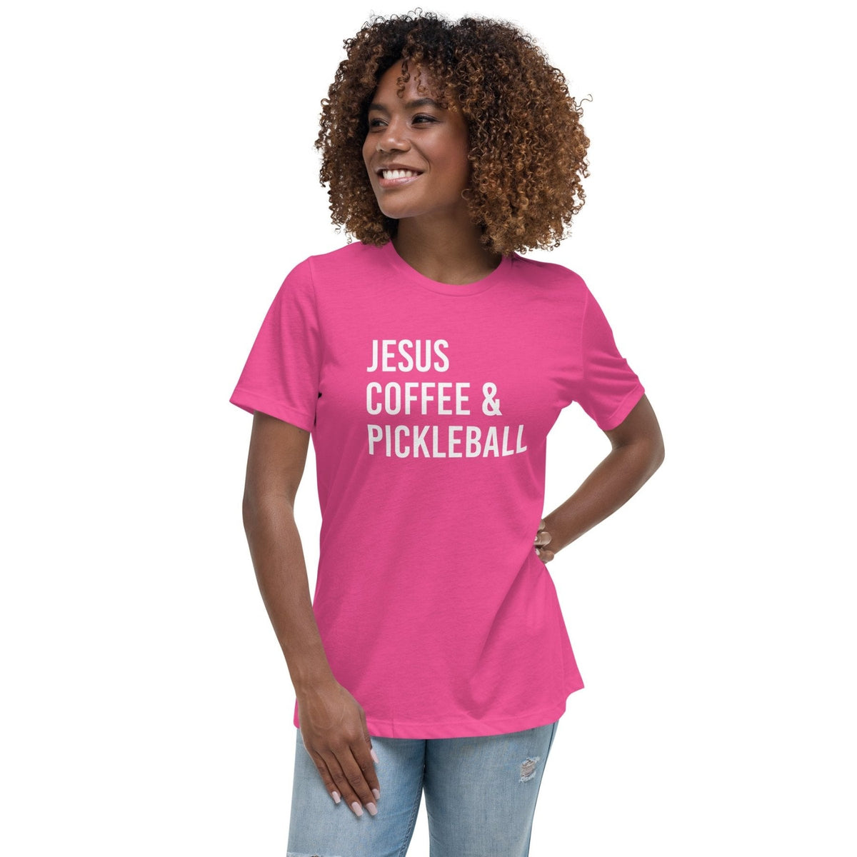 Jesus Coffee And Pickleball Women's Shirt product image 2