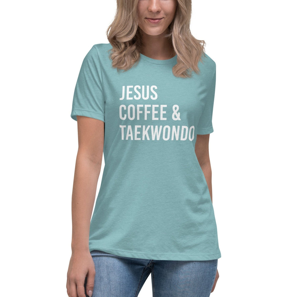 Jesus Coffee And Taekwondo Women's Shirt product image 1