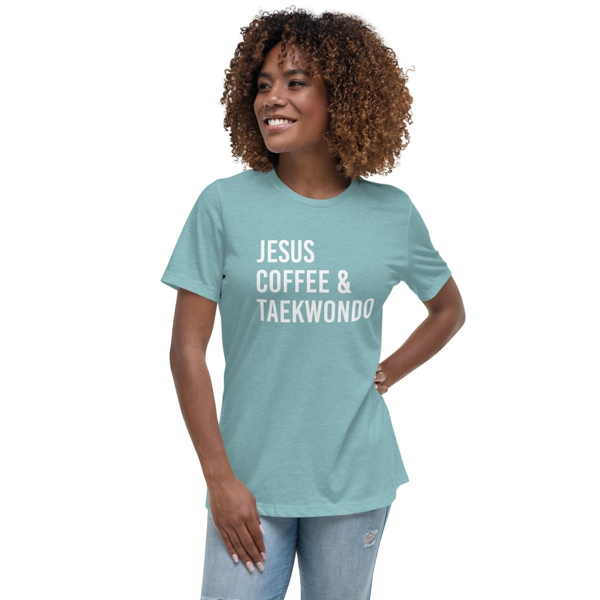 Jesus Coffee And Taekwondo Women's Shirt product image 2