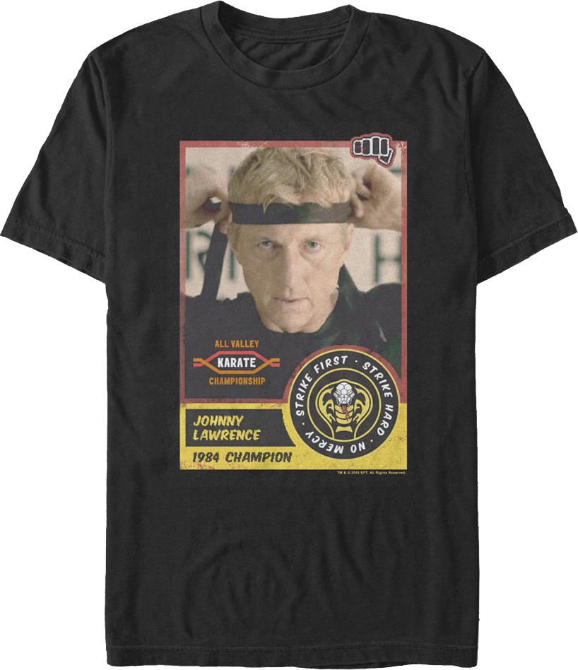 Johnny Lawrence Trading Card Cobra Kai T-Shirt product image 2