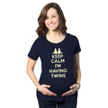 Keep Calm I'm Having Twins Maternity T Shirt product image 1