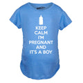 Keep Calm I'm Pregnant And It's A Boy Maternity T Shirt product image 1