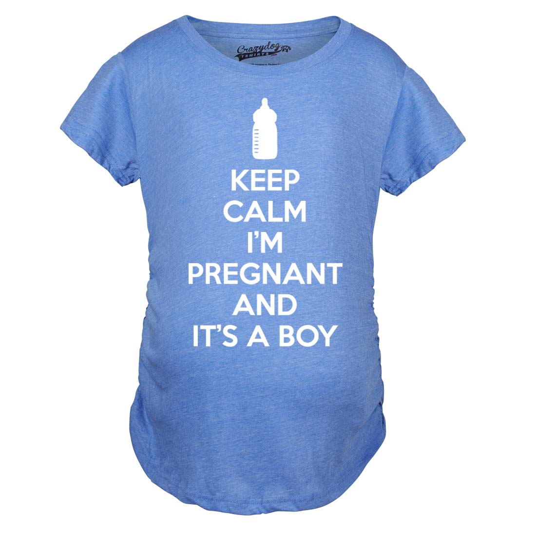 Keep Calm I'm Pregnant And It's A Boy Maternity T Shirt product image 1