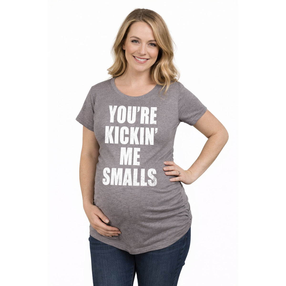 Kickin’ Me Smalls Maternity T Shirt product image 5