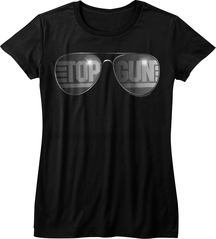 Womens Aviator Sunglasses Top Gun Shirt product image 1