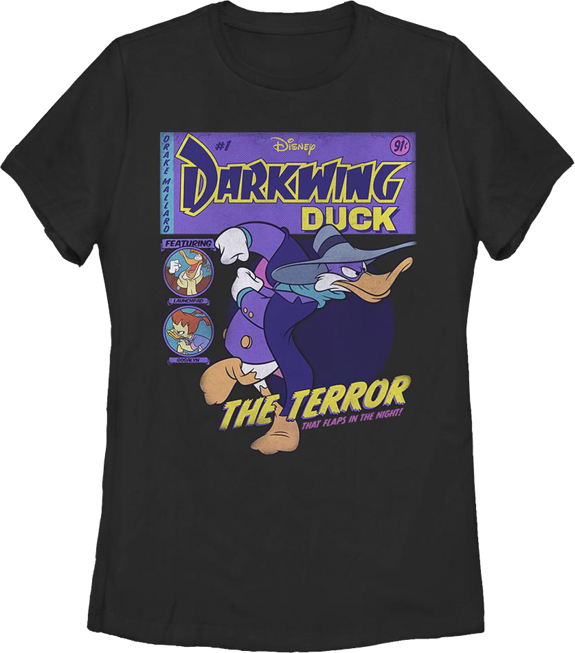 Womens Comic Book Cover Darkwing Duck Shirt product image 1