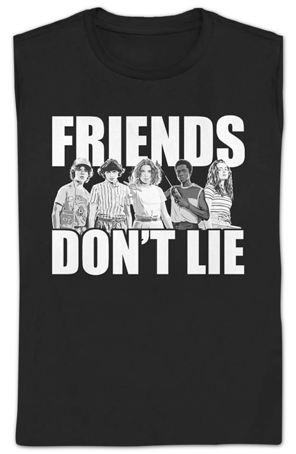 Womens Friends Don't Lie Stranger Things Shirt product image 2
