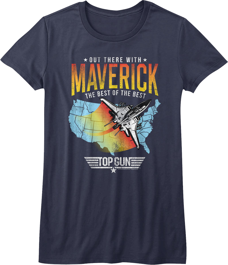 Womens Out There With Maverick Top Gun Shirt product image 1