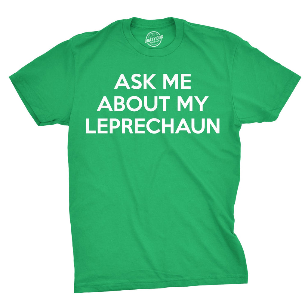 Ask Me About My Leprechaun Flip Men's T Shirt product image 3