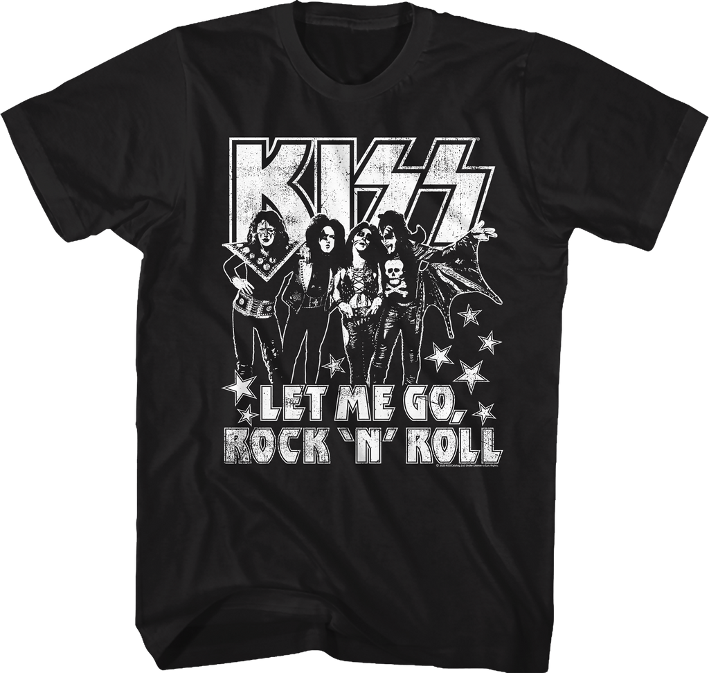 Let Me Go Rock 'N' Roll Kiss T-Shirt product image 1