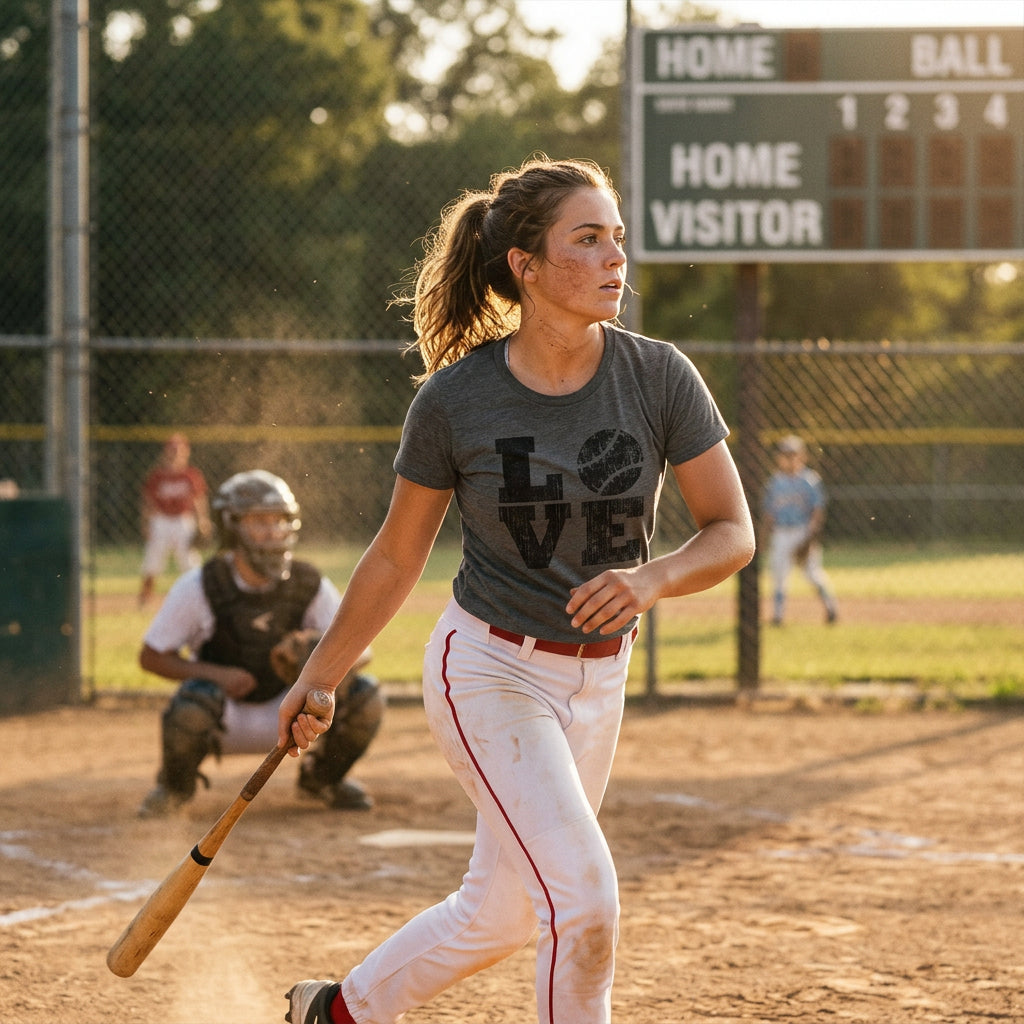 LOVE Baseball Women's T Shirt product image 7