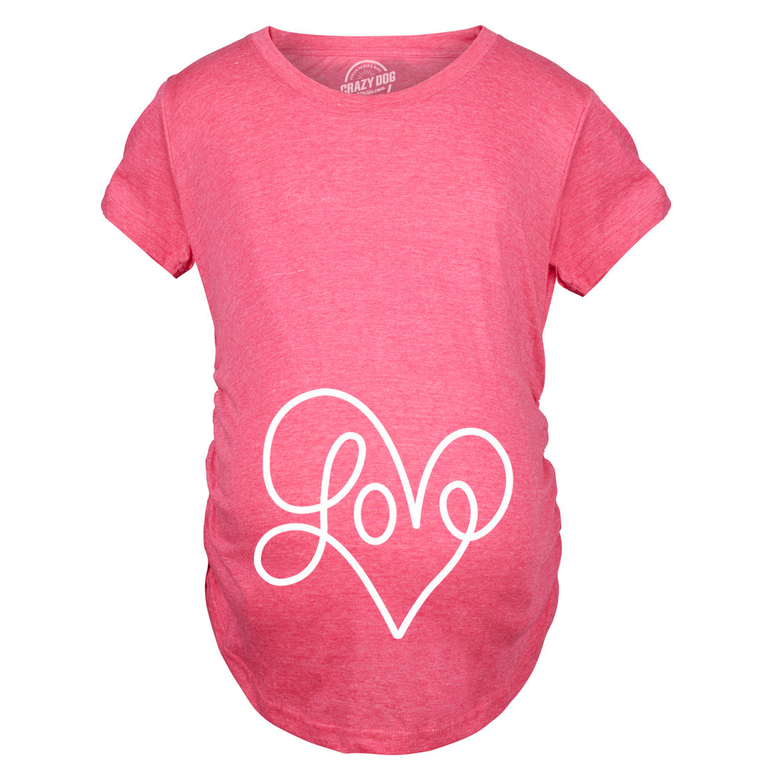 Love Script Heart Maternity T Shirt product image 3