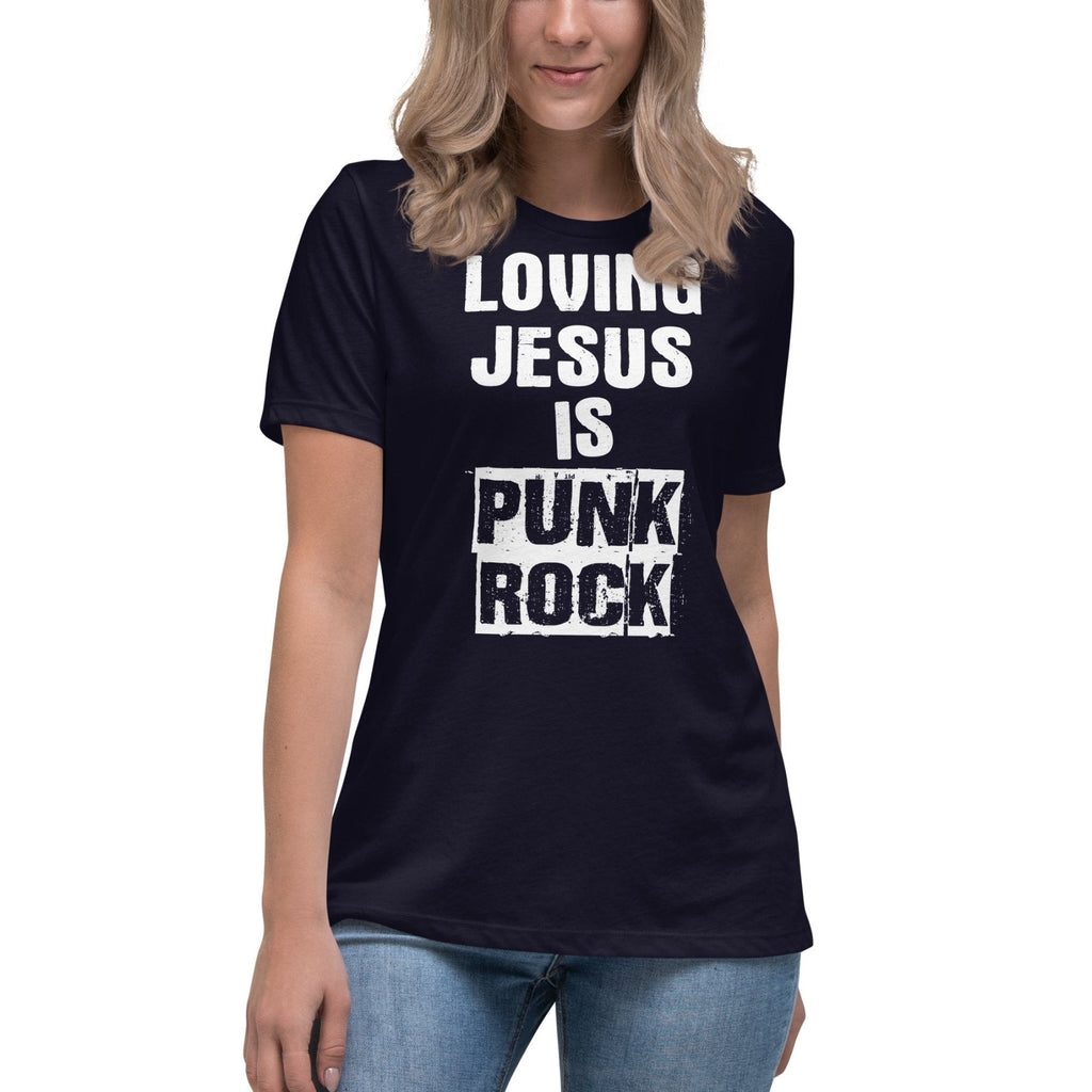 Loving Jesus Is Punk Rock Women's Shirt product image 1