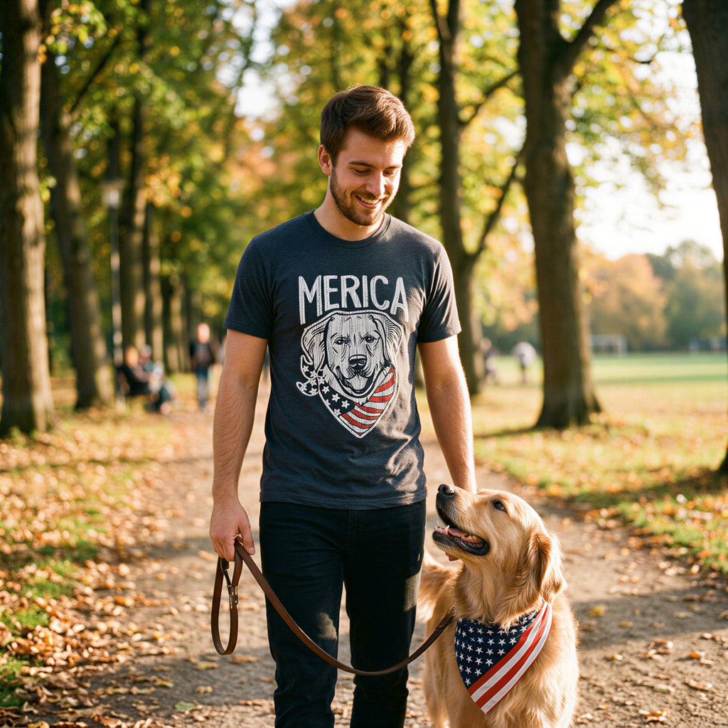 Merica Dog Men's T Shirt product image 2