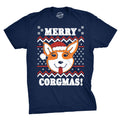 Merry Corgmas Ugly Christmas Sweater Men's T Shirt product image 1