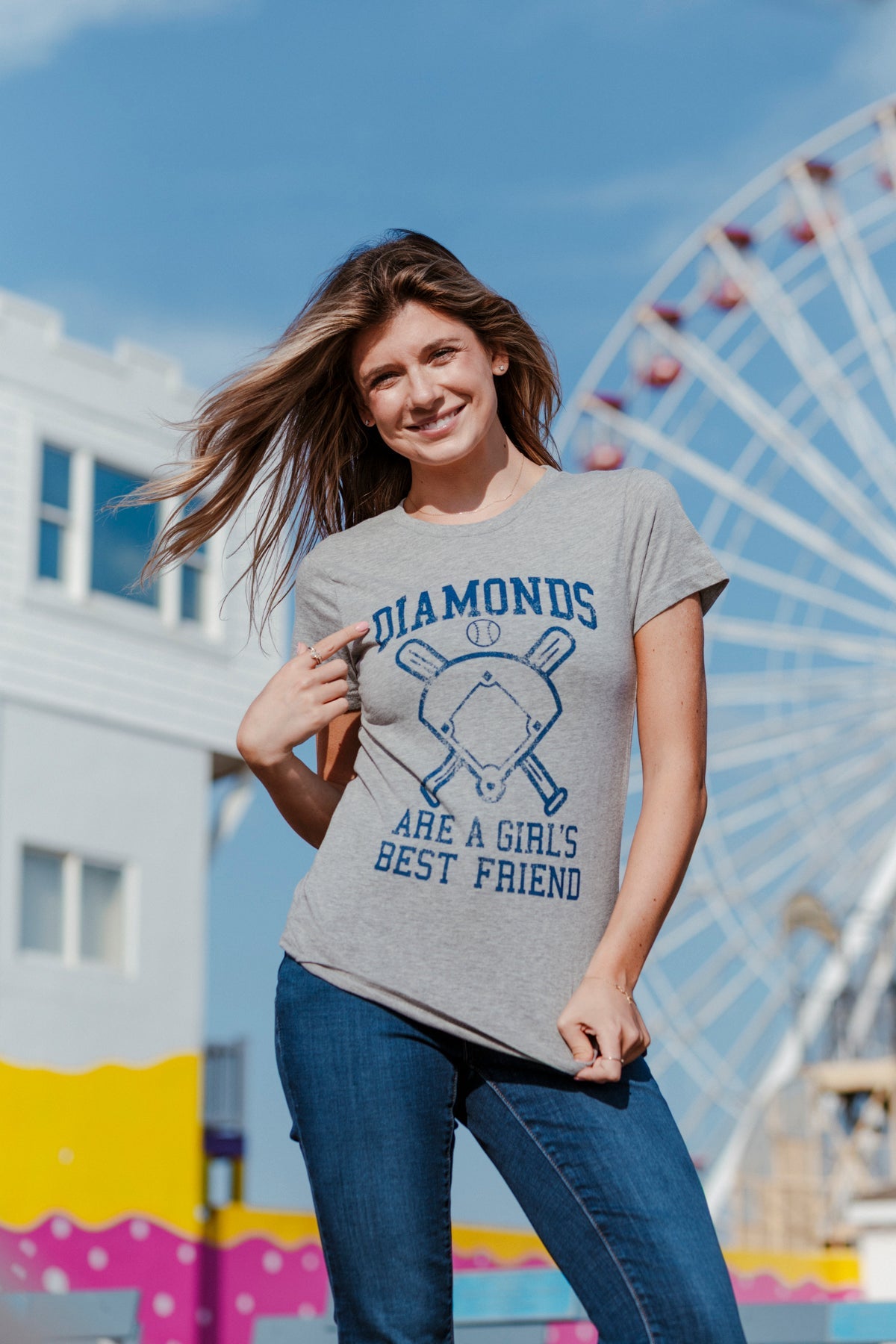 Diamonds Are A Girls Best Friend Women's T Shirt product image 2