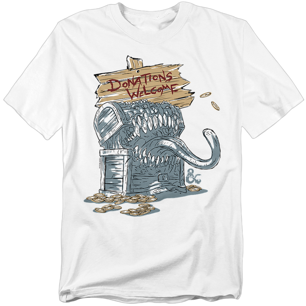 Mimic Treasure Chest Dungeons & Dragons T-Shirt product image 2