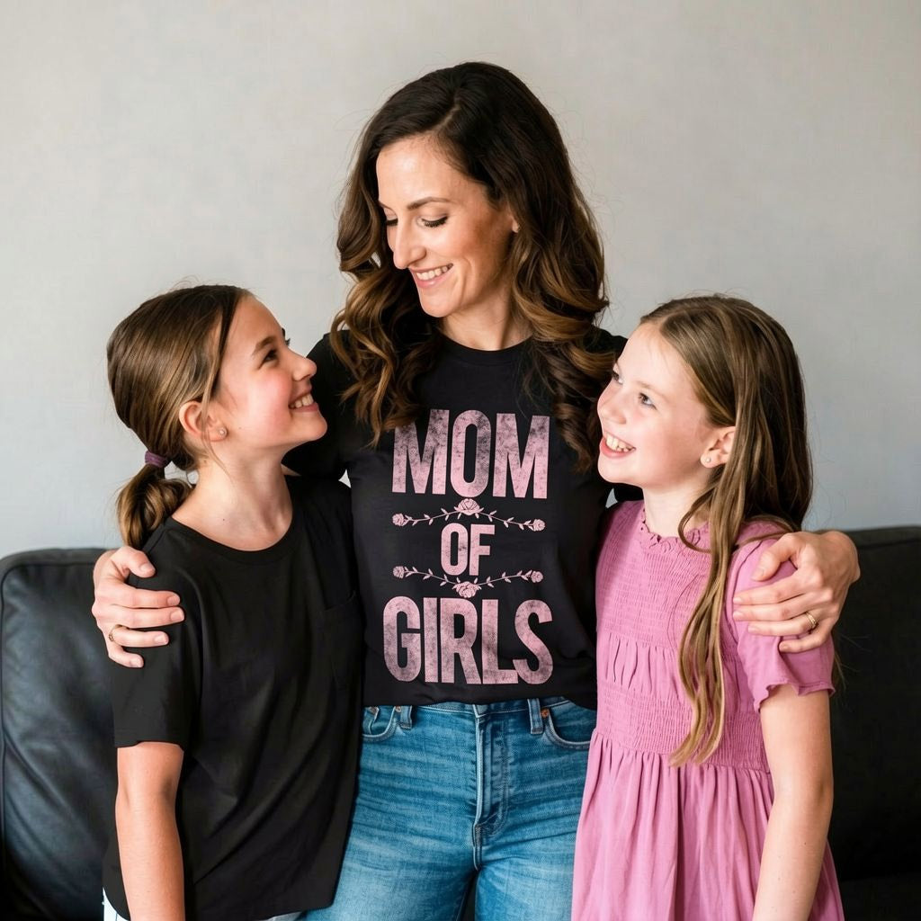Mom of Girls Women's T Shirt product image 2