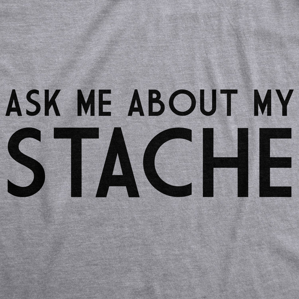 Ask Me About My Mustache Flip Men's T Shirt product image 2