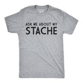 Ask Me About My Mustache Flip Men's T Shirt product image 1