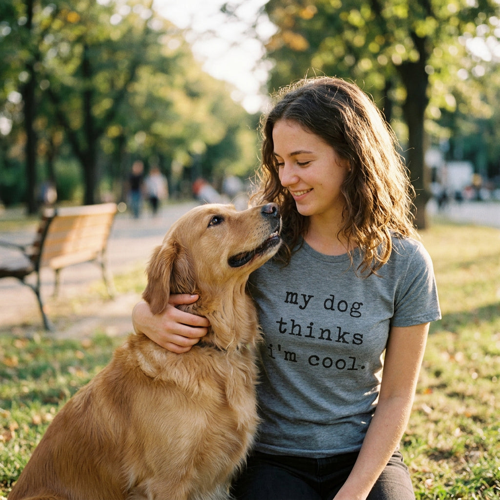 My Dog Thinks I'm Cool Women's T Shirt product image 12