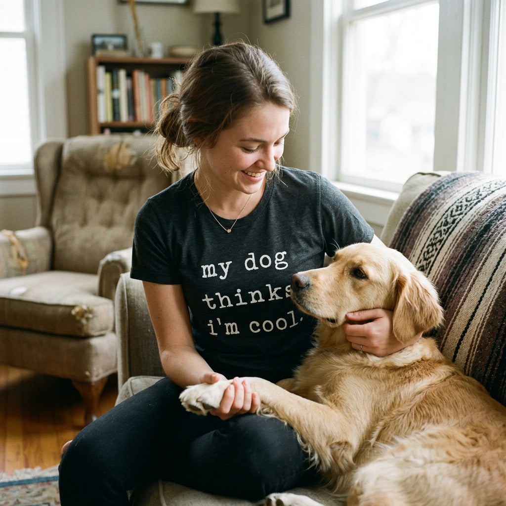 My Dog Thinks I'm Cool Women's T Shirt product image 18