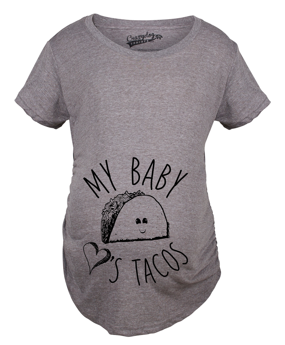 My Baby Loves Tacos Maternity T Shirt product image 6
