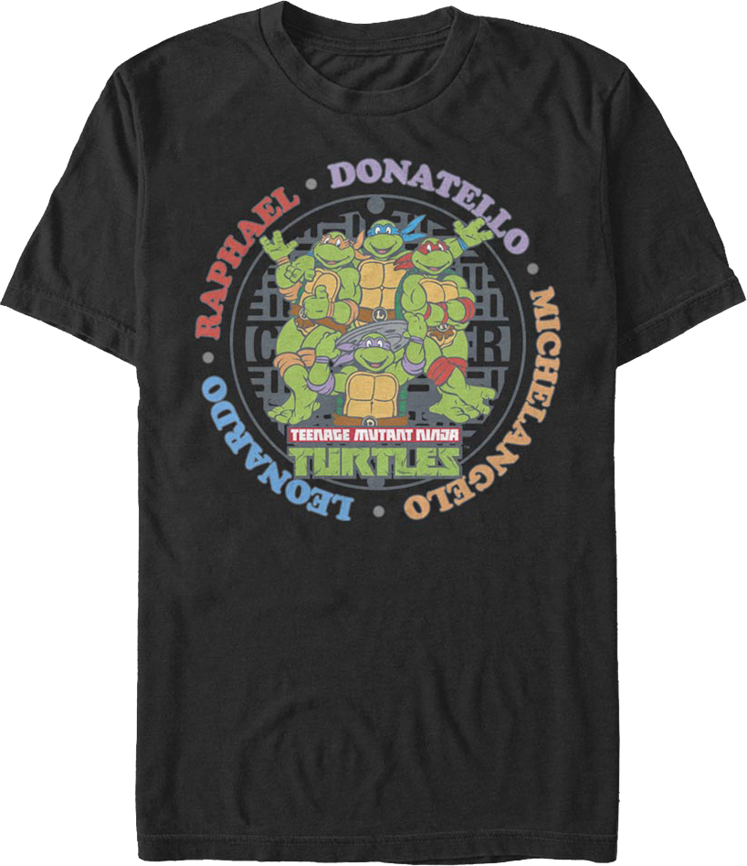 Names Teenage Mutant Ninja Turtles T-Shirt product image 1