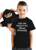 Ask Me About My Ninja Disguise Flip Youth T Shirt product image 1
