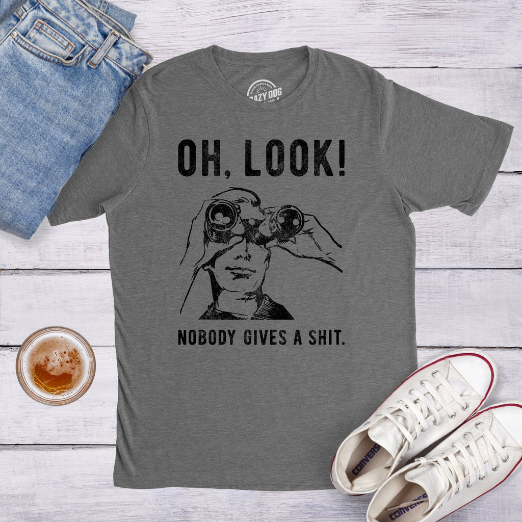 Oh Look Nobody Gives A Shit Men's T Shirt product image 2
