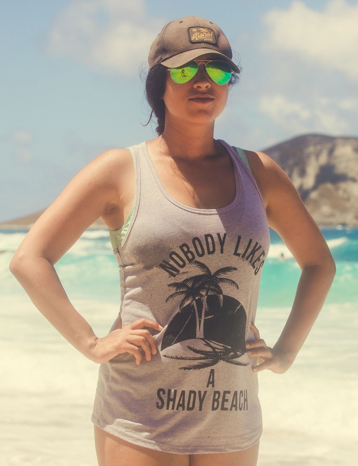 Nobody Likes A Shady Beach Women's Tank Top