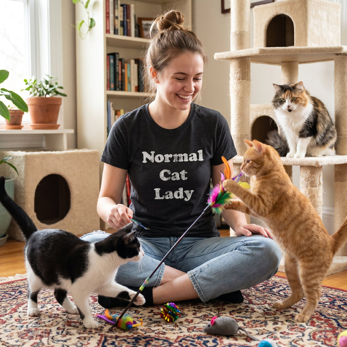 Normal Cat Lady Women's T Shirt product image 2