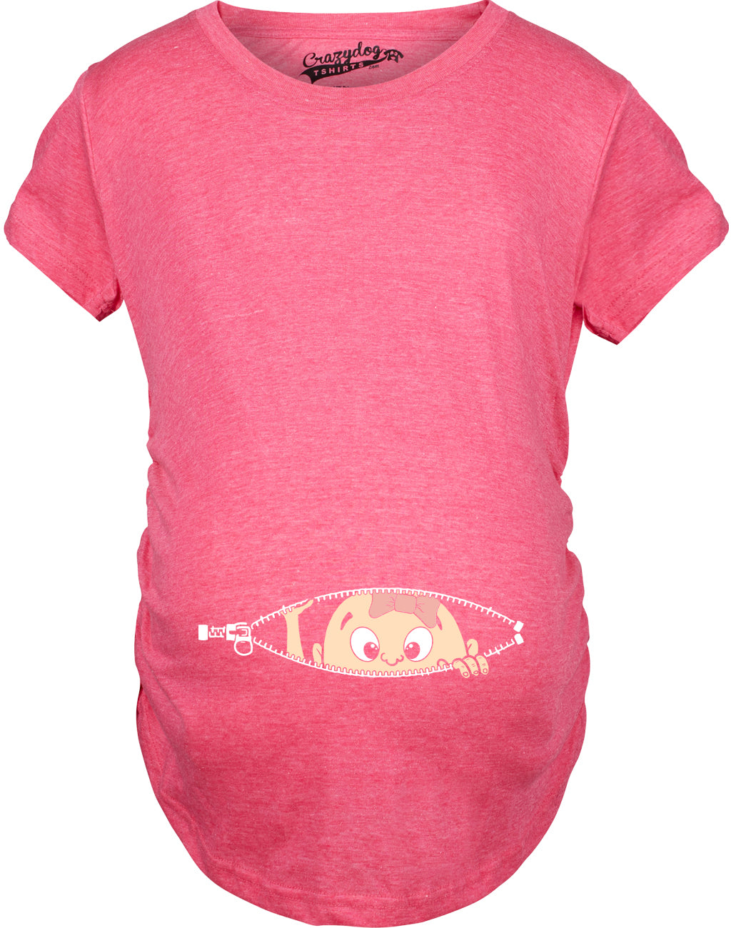 Peeking Caucasian Baby Girl Maternity T Shirt product image 8