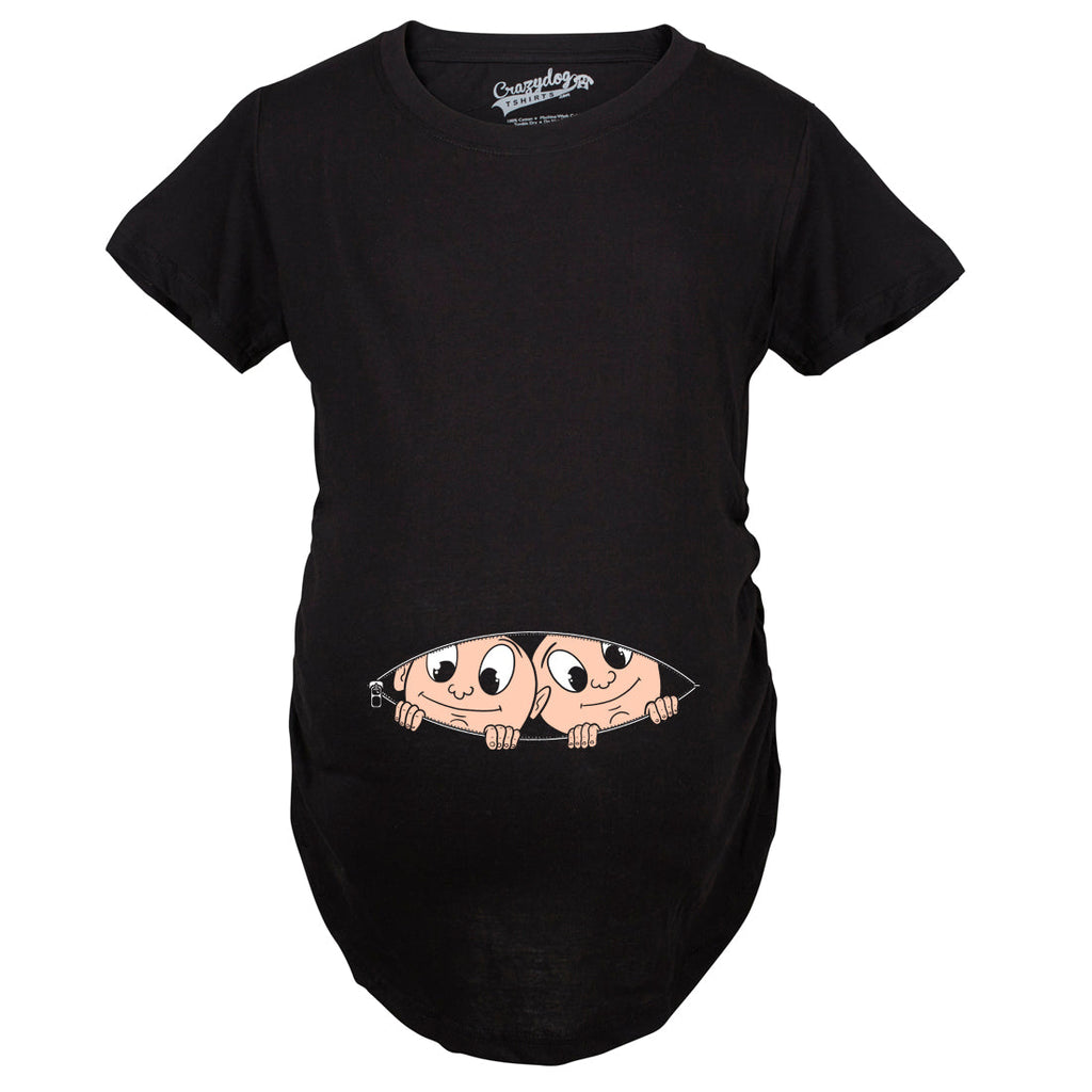 Peeking Twins Maternity T Shirt product image 8