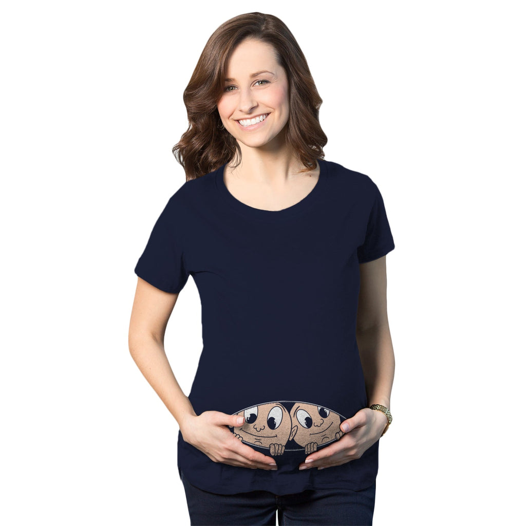 Peeking Twins Maternity T Shirt product image 1