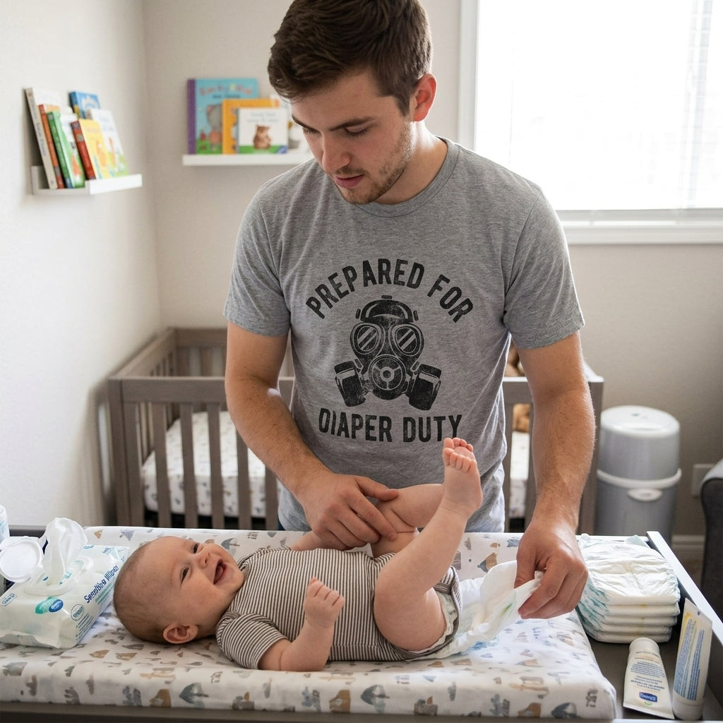 Prepared For Diaper Duty Men's T Shirt product image 2