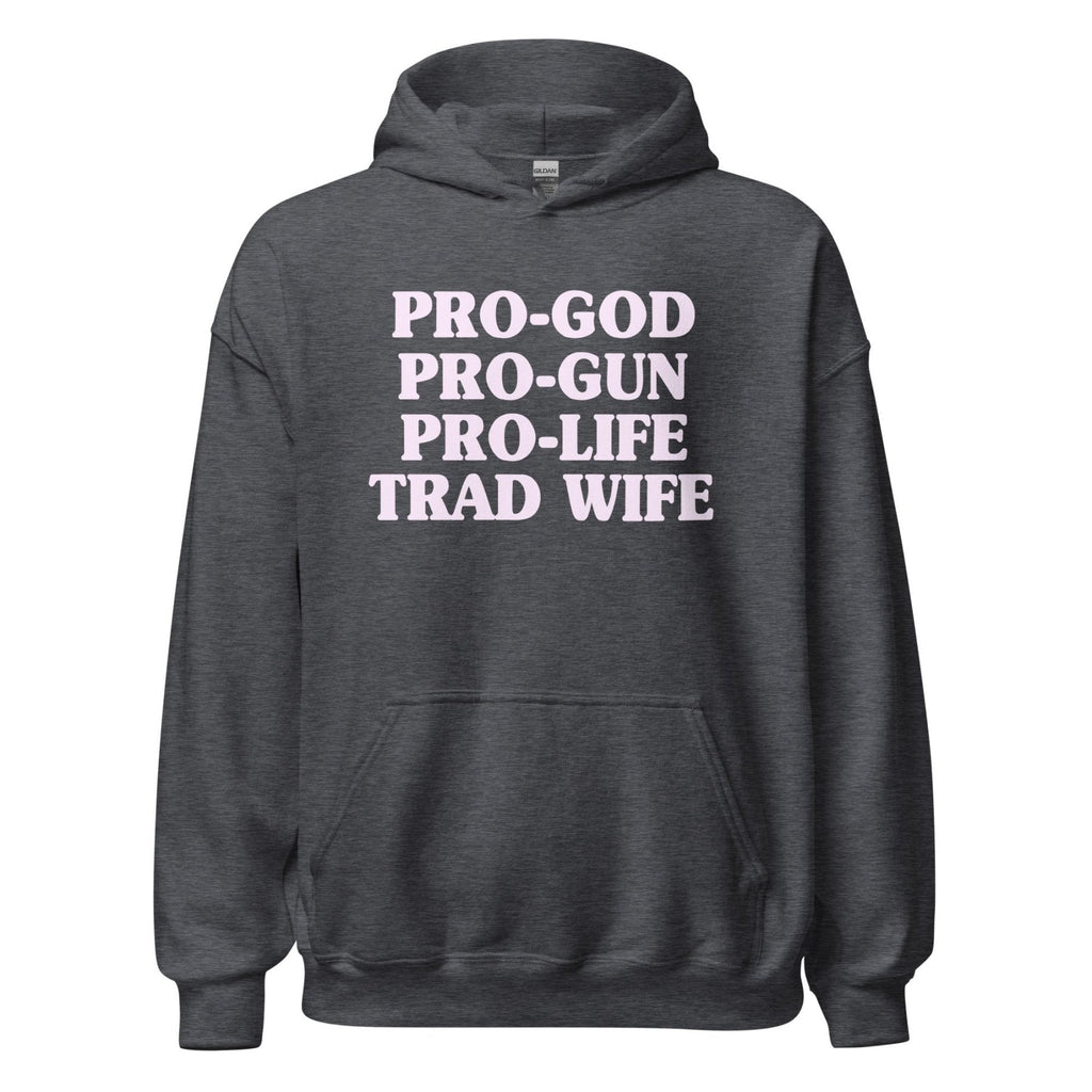 Pro-God Pro-Gun Pro-Life Trad Wife Hoodie product image 1