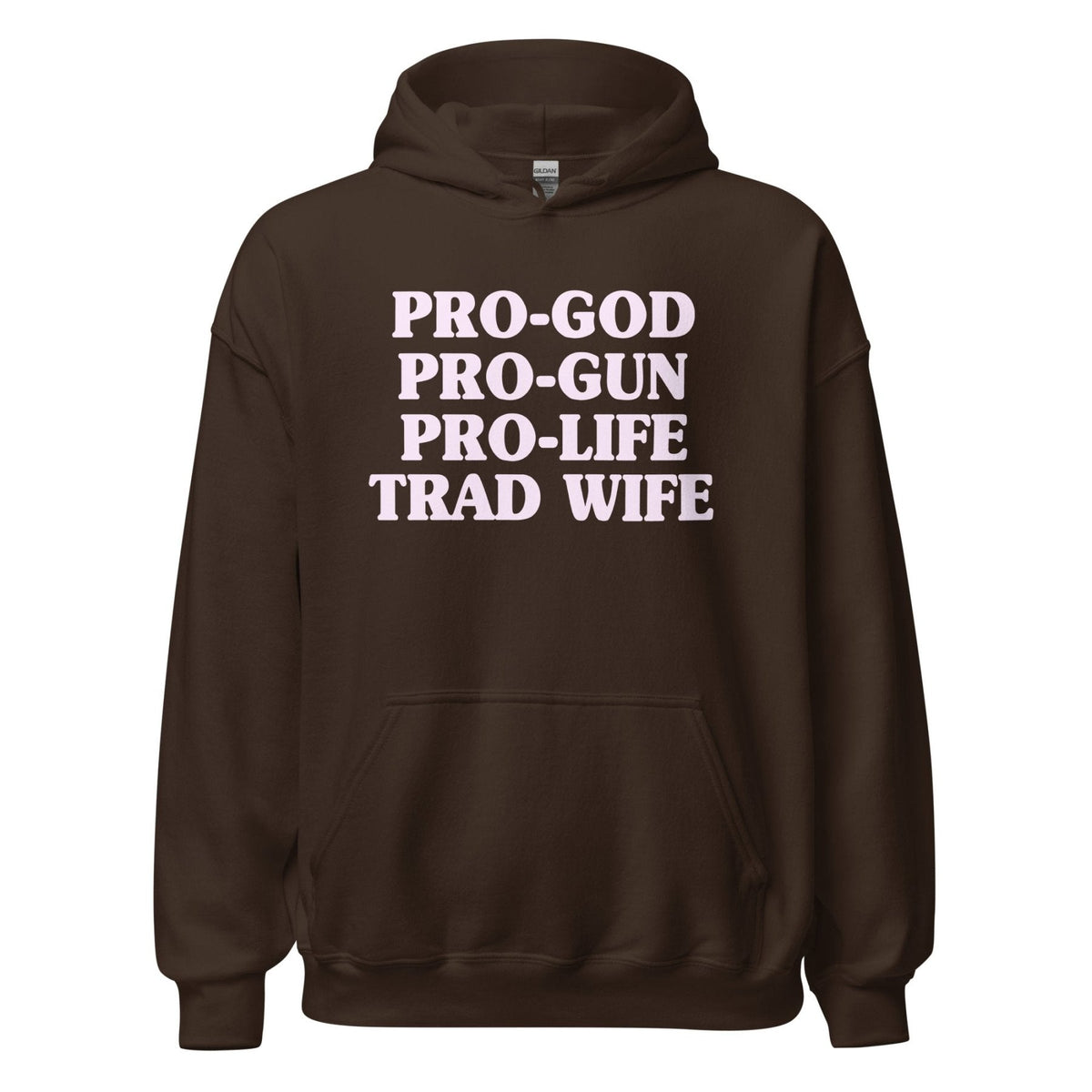 Pro-God Pro-Gun Pro-Life Trad Wife Hoodie product image 5