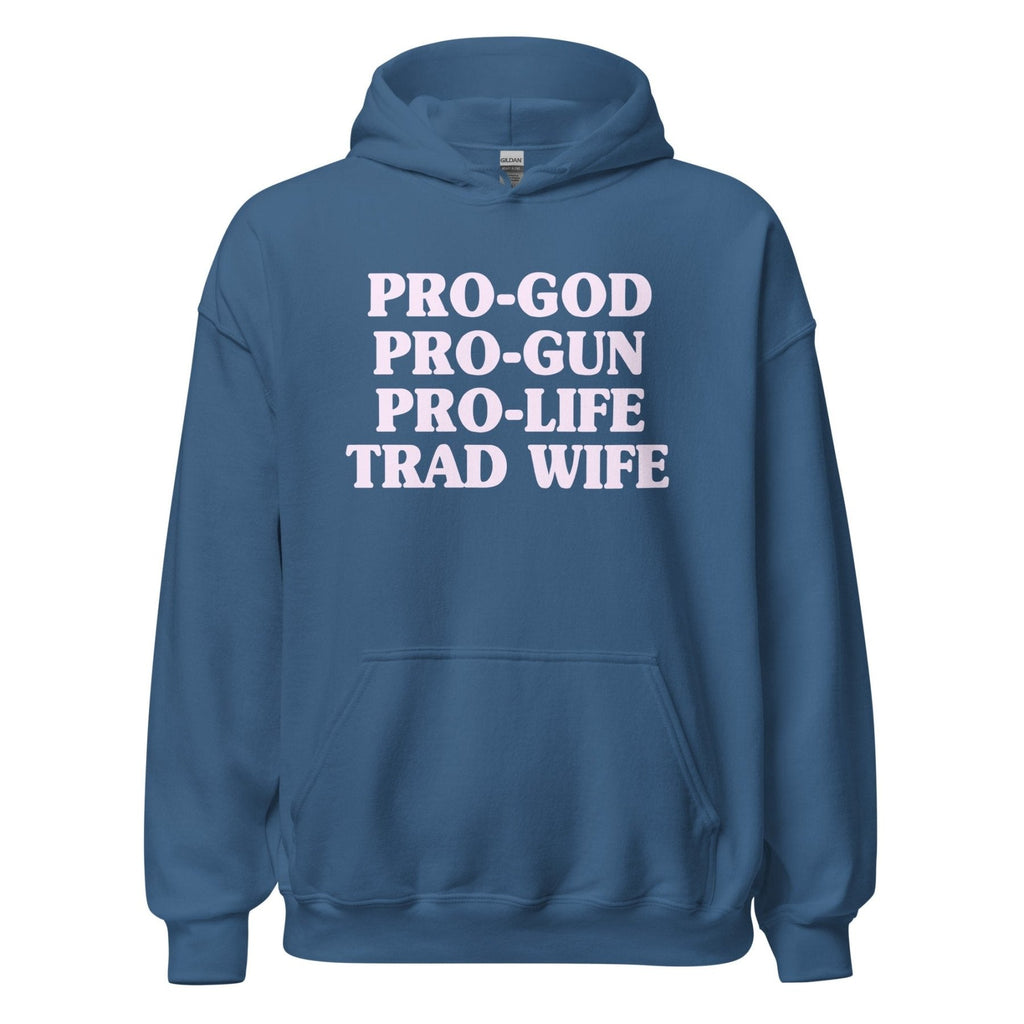 Pro-God Pro-Gun Pro-Life Trad Wife Hoodie product image 6