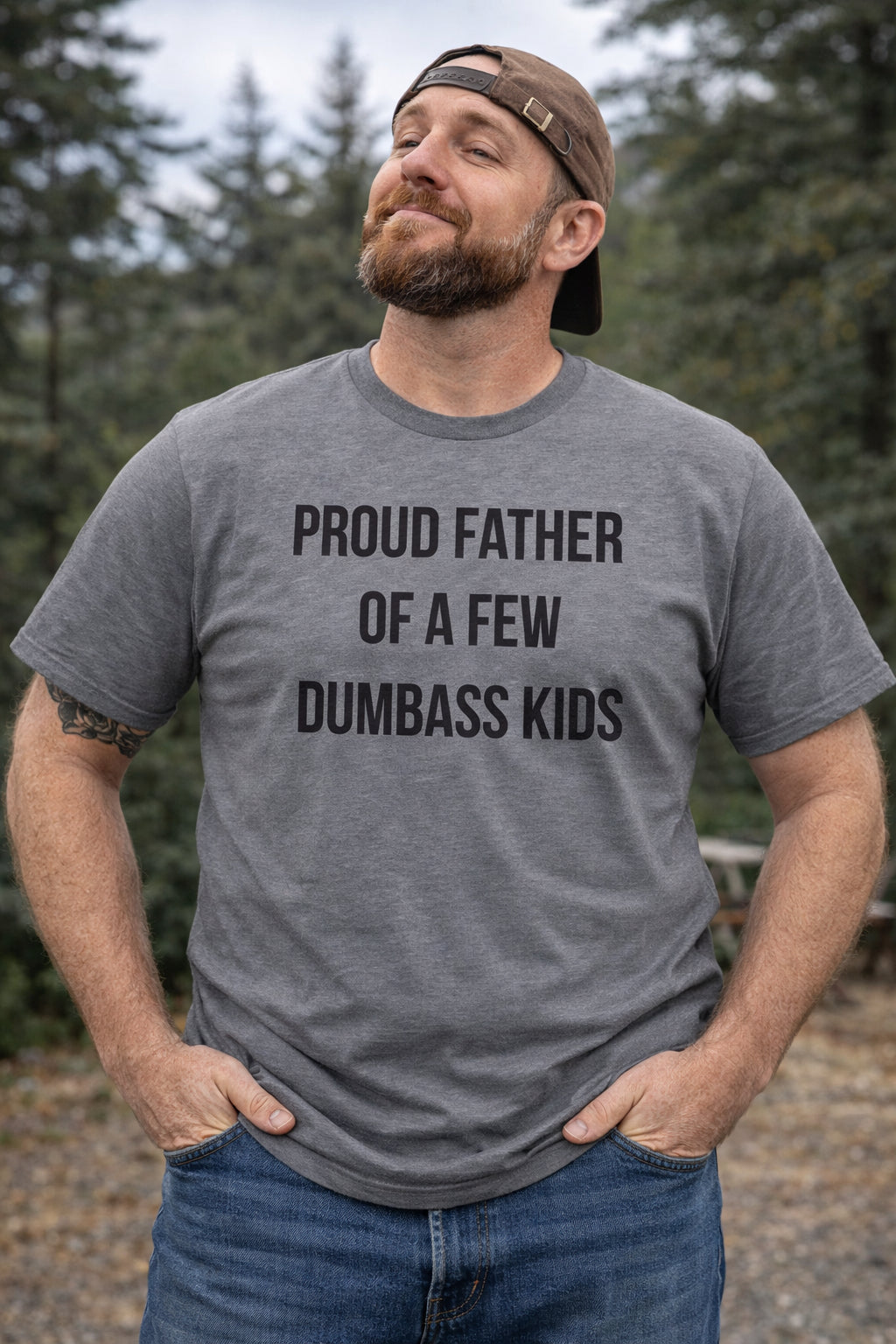 Proud Father Of A Few Dumbass Kids Men's T Shirt product image 2
