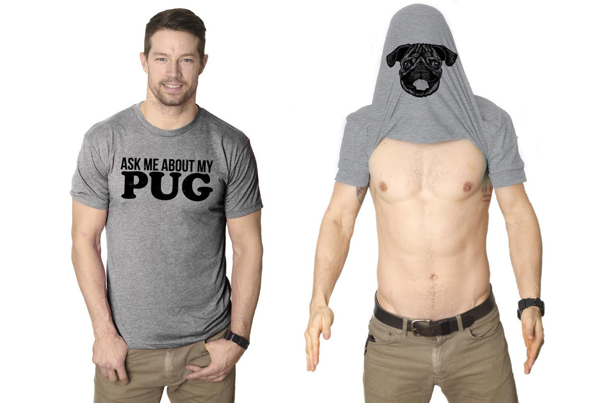 Ask Me About My Pug Flip Men's T Shirt product image 1