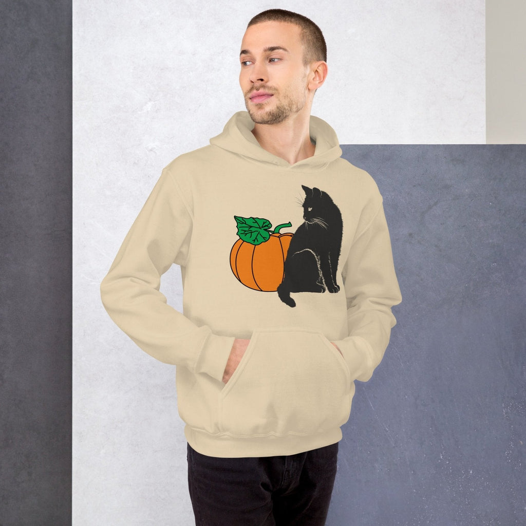 Pumpkin and Black Cat Hoodie product image 2