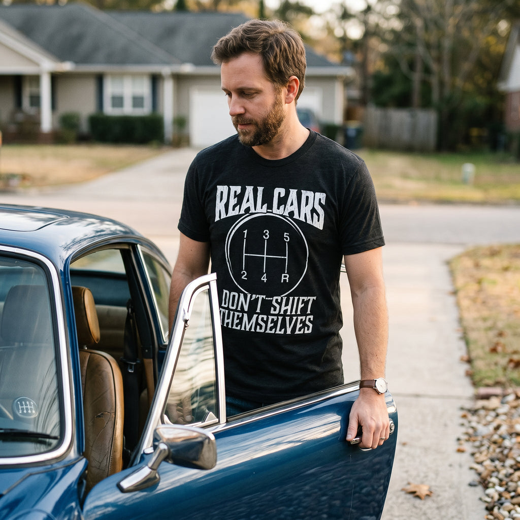 Real Cars Don't Shift Themselves Men's T Shirt product image 2