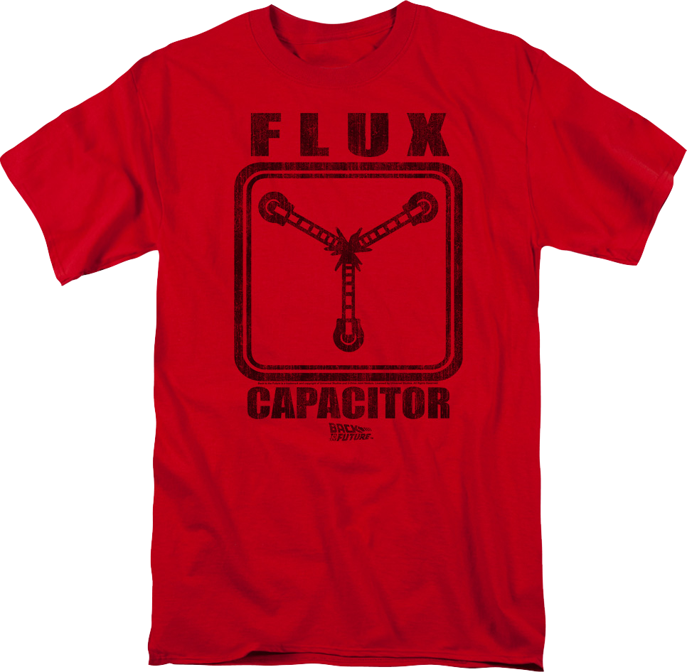 Red Flux Capacitor Back To The Future T-Shirt product image 1