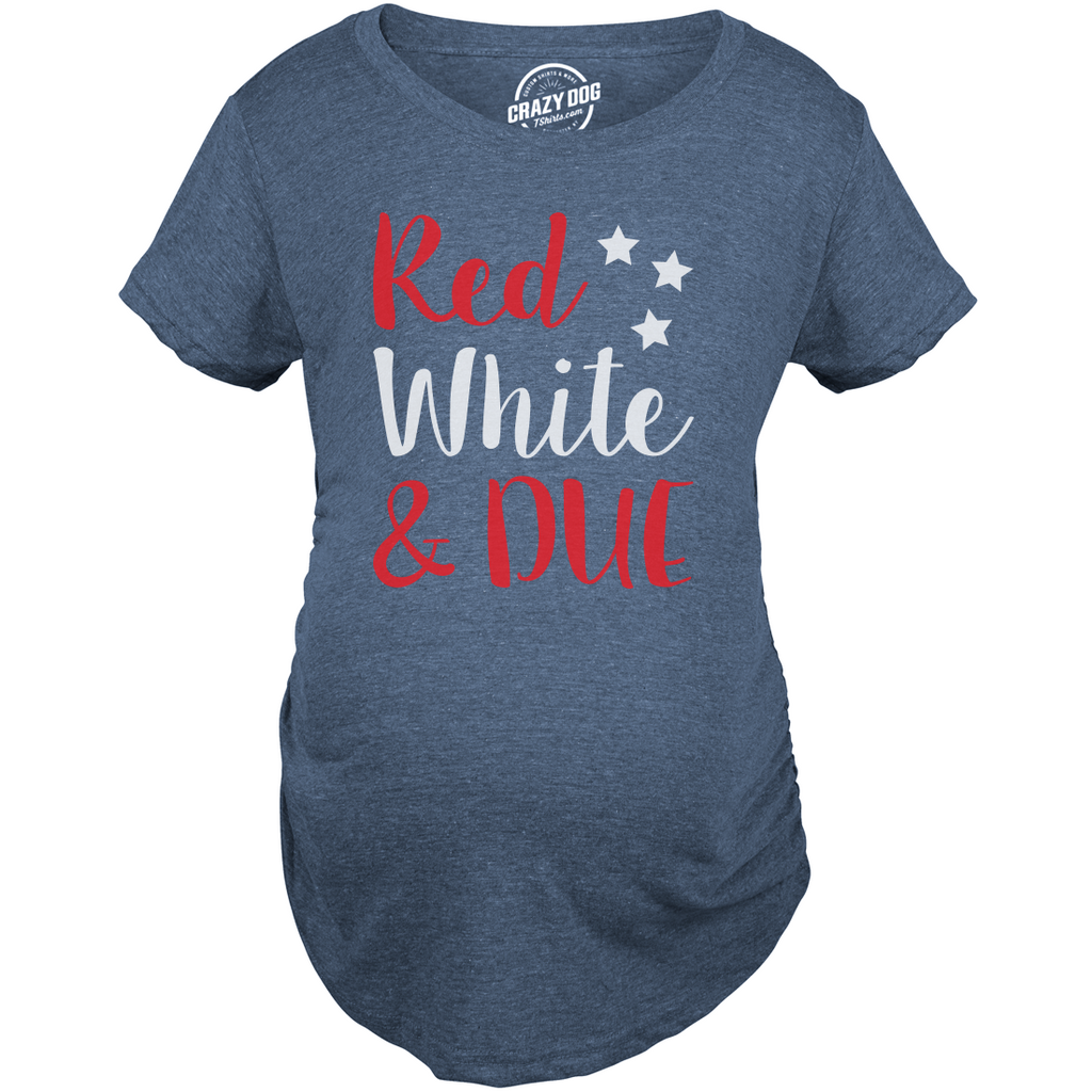 Red White And Due Maternity T Shirt product image 8