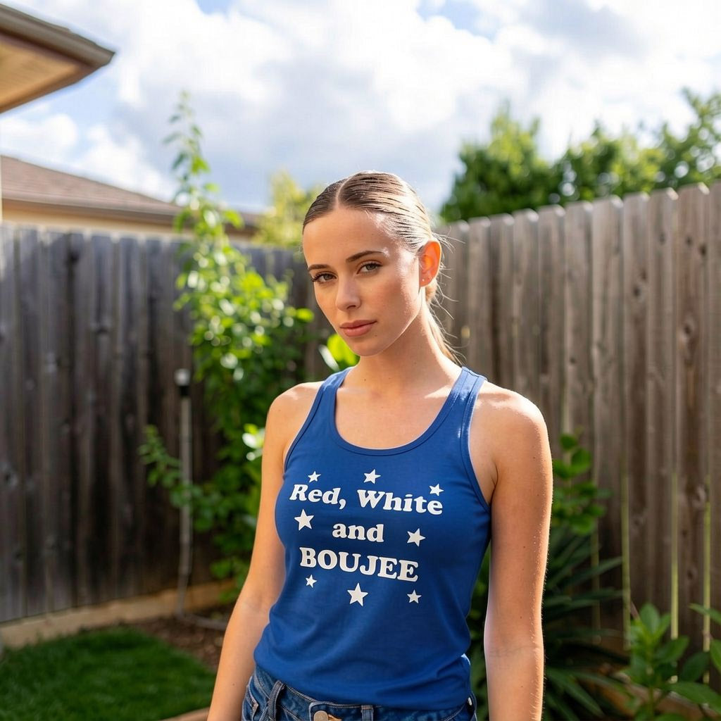 Red White and Boujee Women's Tank Top