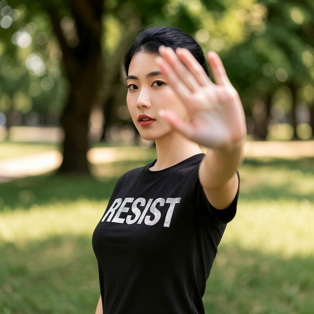 Womens Resist T Shirts Political Anti Authority Protest product image 15