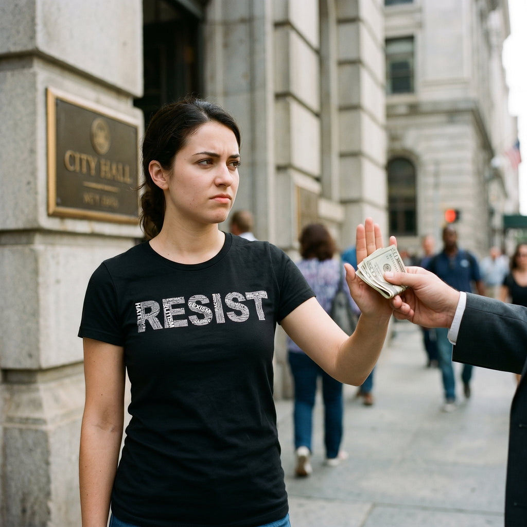 Womens Resist T Shirts Political Anti Authority Protest product image 17