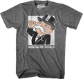 Rich Uncle Pennybags Mustache Goals Monopoly T-Shirt product image 1
