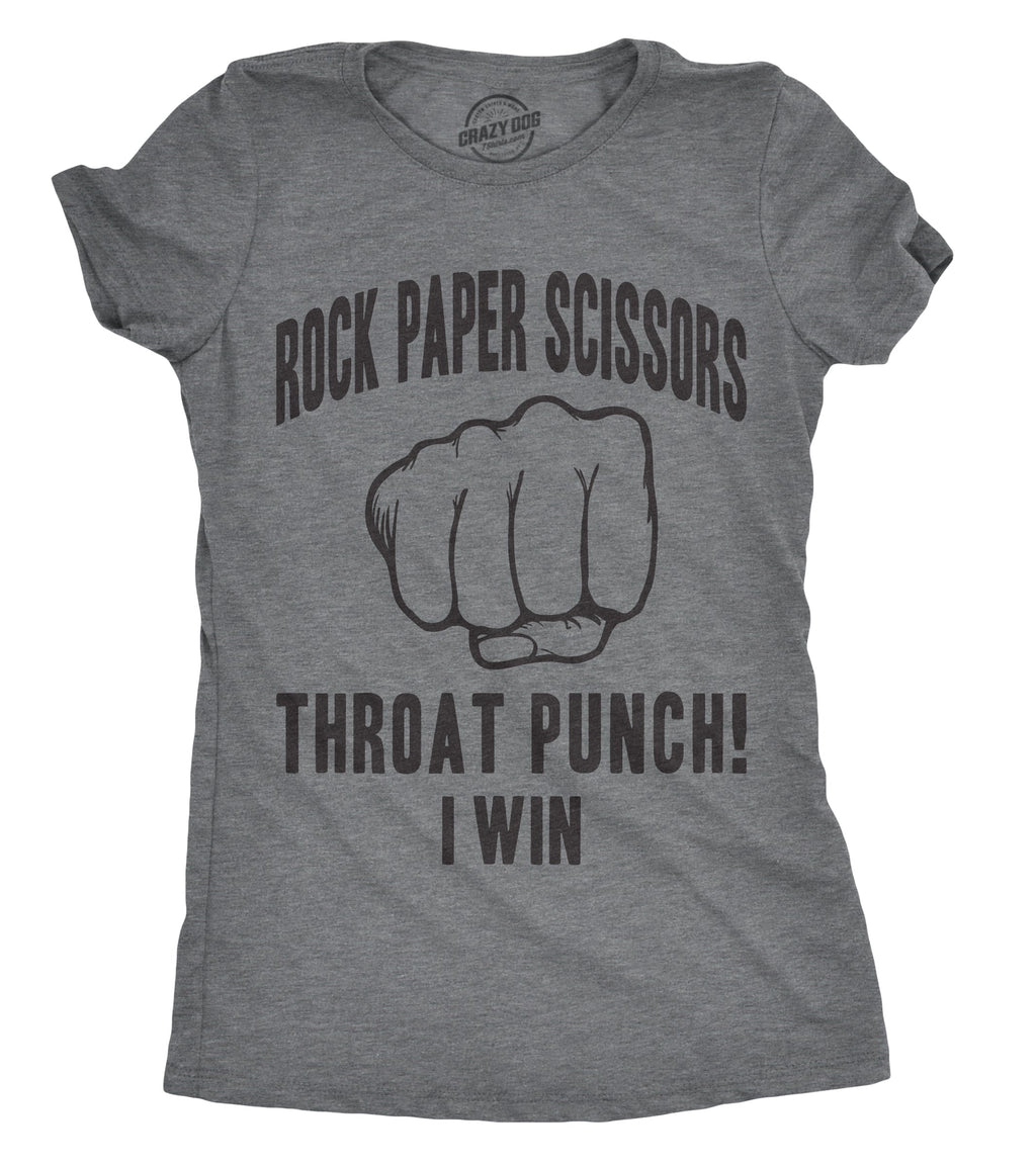 Rock Paper Scissors Throat Punch Women's T Shirt product image 1